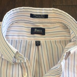 ⭐️SALE⭐️Bass Blue & Orange Striped Button Down